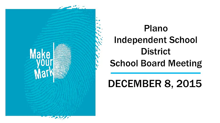 School Board Meeting - December 8, 2015