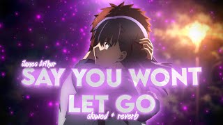 Say you wont let go... (slowed+reverb) #broken