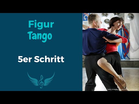 Tango: 5er Schritt für Herr & Dame gezeigt   HD 1080p