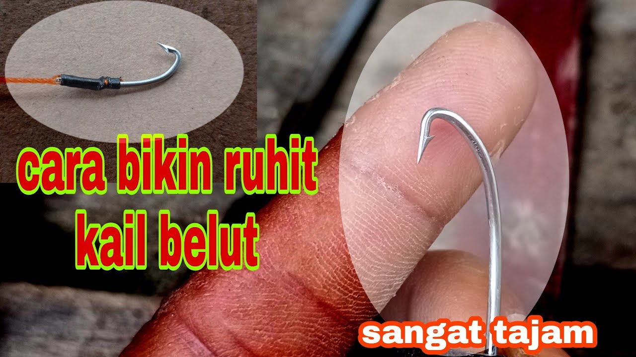 Cukup mudah cara bikin  pancing urek belut dan cara bikin ruhit nya