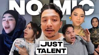 Indonesian Singers singing without mics are AMAZING! Musicians react
