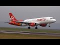 Air Malta Airbus A320 9H-AEQ Landing & Takeoff at Bristol Airport (BRS-EGGD) with ATC