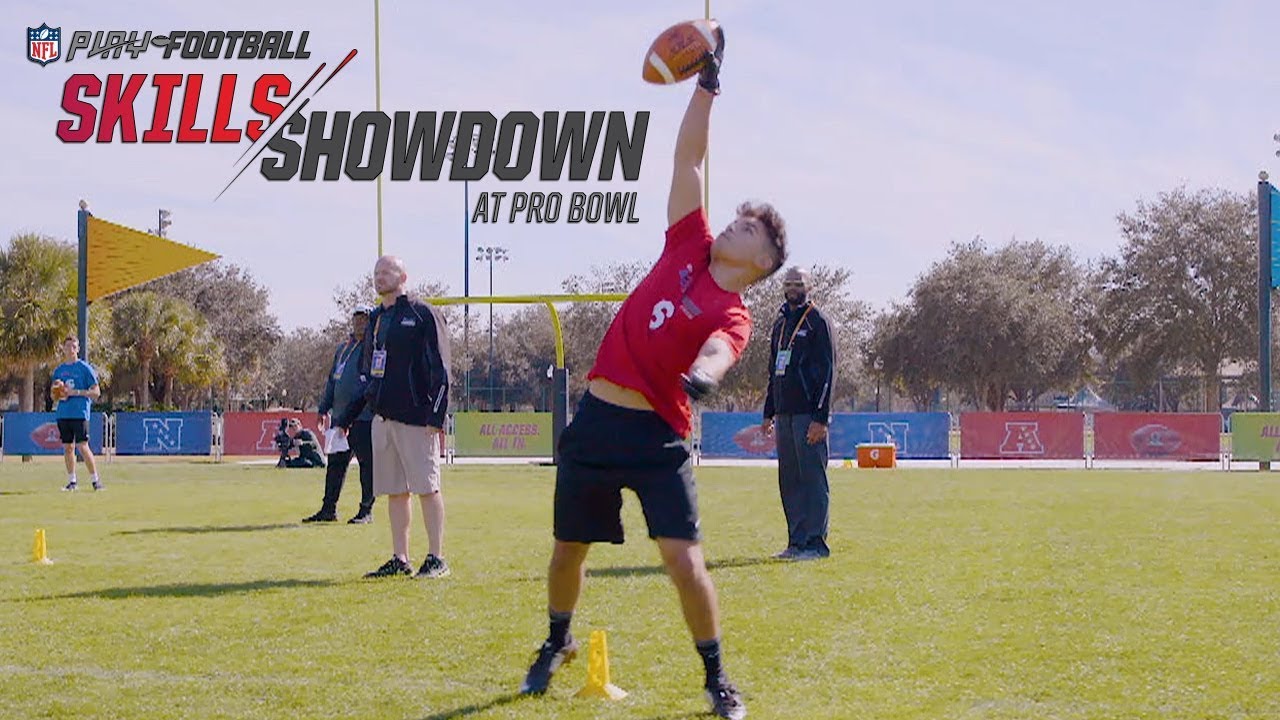Pro Bowl Skills Showdown High School Football Edition YouTube