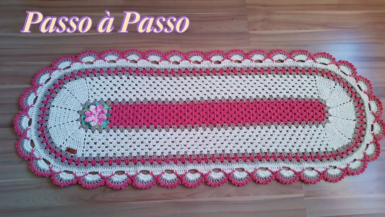 💥PASSADEIRA JAMILE/PASSO Á PASSO COMPLETO #Vídeoaula #tutorial #passoapasso #croche