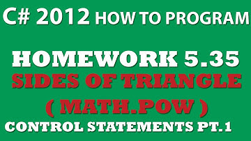 5-35 C# Sides Of Triangle (using Math.Pow)