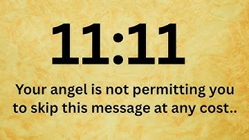 🕊️11:11  Your angel is not permitting you to skip this message at any cost..Open this now!!