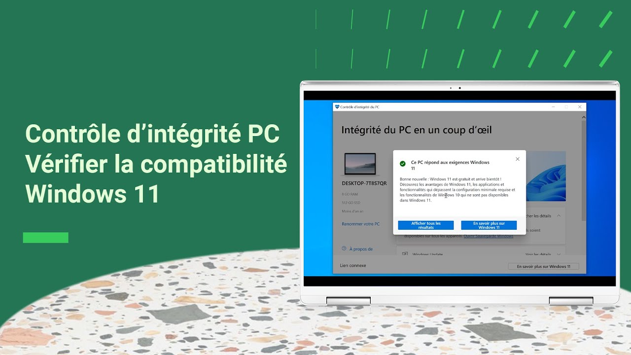 Contrôle d' intégrité du PC Windows | Vérifier la compatibilité pour la