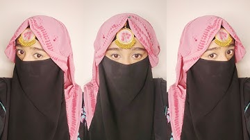 New Full Coverage Summer Wedding Hijab Style 2025 Hijab with Tikka and Niqab Wajeeha Fatima