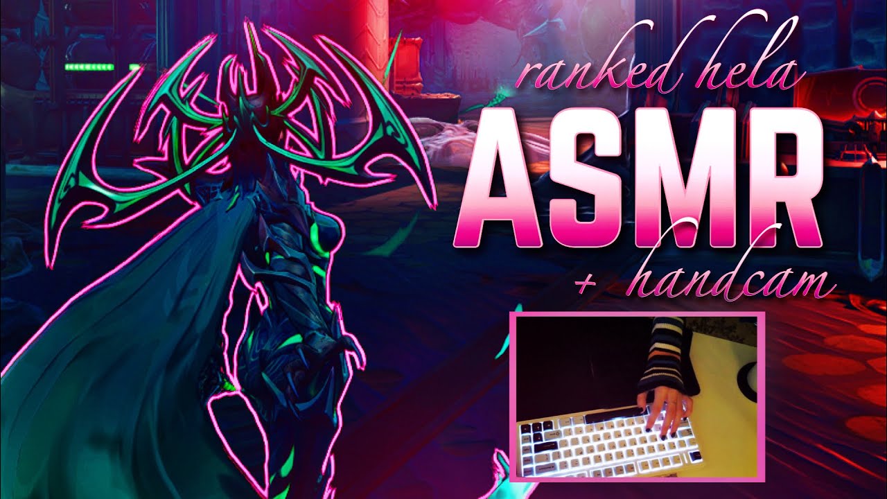 ♡ ranked hela asmr ✮ + handcam & gum chewing! ⋆˙⟡ marvel rivals asmr 🖤 ୨୧˚