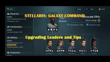 Upgrading Leaders, The Idle Cabinet and Tips
