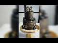 How to make 2 tier Cake|No fondant 2 tier Black Ganached cake#like #2tiercake #explore