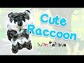 Cute Raccoon Charm / Mini Figurine Rainbow Loom Tutorial | How To