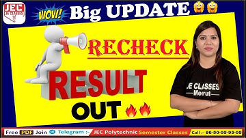 🔥Re-Check RESULT-2025 || रिजल्ट आ गया || ‪Polytechnic Semester Result 2025 Update 🔥 BTEUP Notice Out