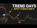 Spot Trend Days Early in the Morning (Market Internal Clues)