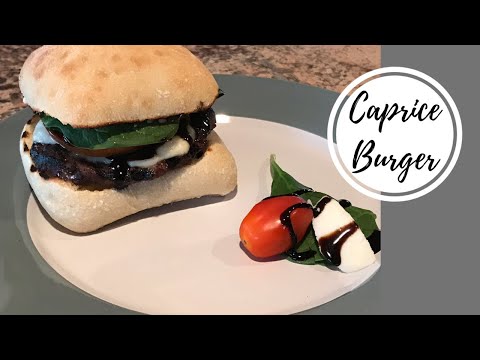 Making Caprese Burgers