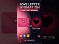 Love Letter Animation Using HTML, CSS &amp; JavaScript ❤️✨ | Amazing Frontend Project #shorts