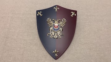 Геральдический мини-щит Толедо "Императорский", Toledo Heraldic Imperial Shield, Art Gladius 884