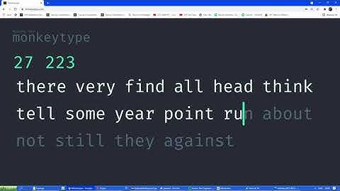 monkeytype.com typing 215 wpm is hard