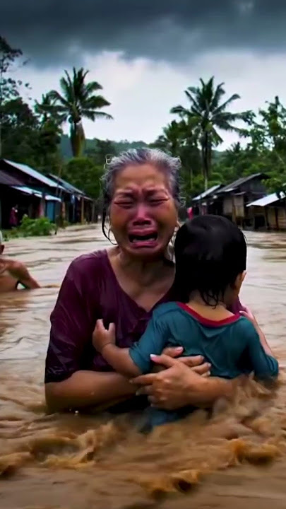 Suasana terjebak arus banjir bandang berlumpur#s