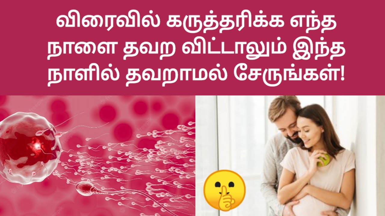 Fertility Days To Get Pregnant In Tamil How To Find Ovulation Day 
