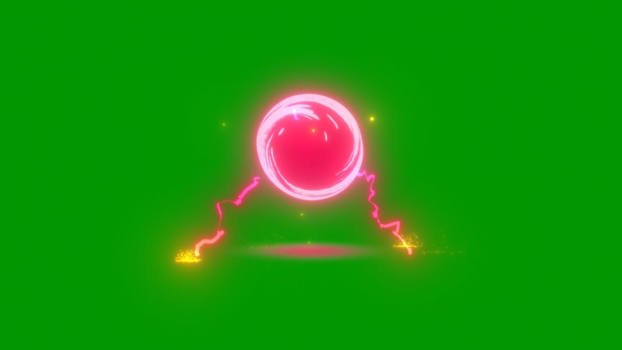 Sun energy ball powerful round lightning magic effects Anime fire