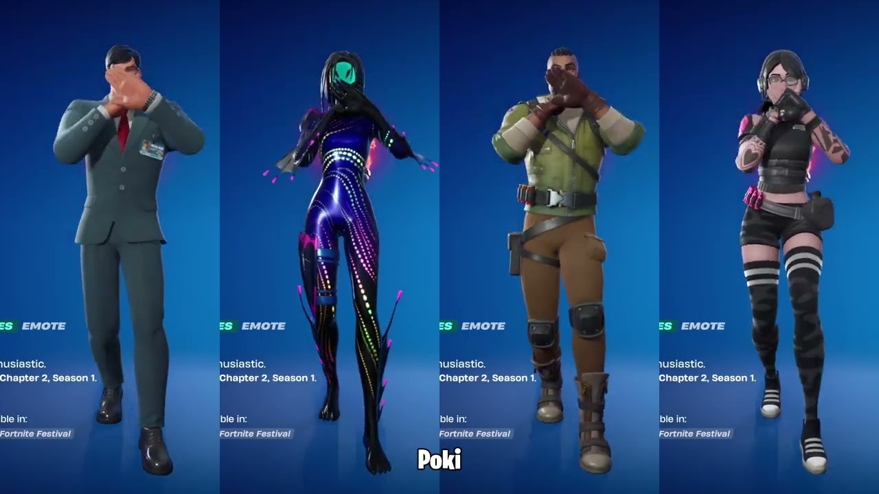 Fortnite All Icon Series Emotes & Dances New TikTok Dances!