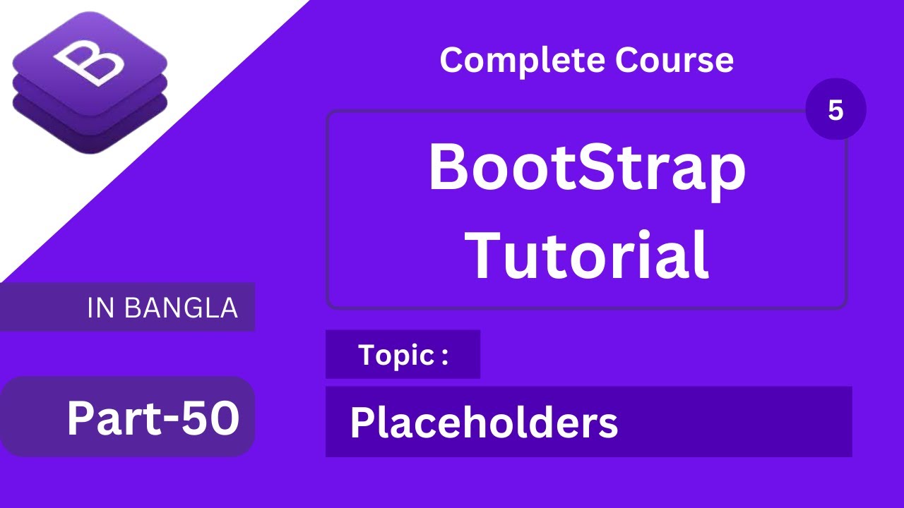 placeholders in bootstrap 5 tutorial in bangla how to create