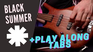 Red Hot Chili Peppers - Black Summer (Play Along Bass Cover w\/ Tabs On Screen)