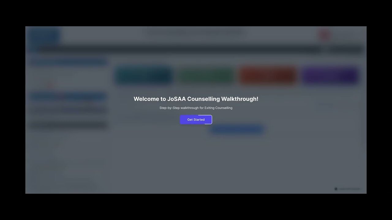 Step 10 - JoSAA 2024 - Exit from Counselling Walkthrough