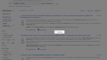 Using Nursing & Health journal databases: Cross-searching and removing duplicates