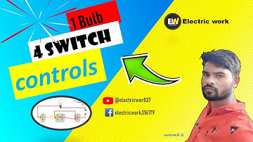 1 bulb 4 switch controls connection wiring of two way switch@electricwor837