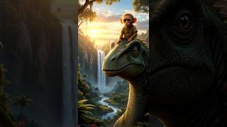 🌴 Monkey and Dinosaur Adventure | A Journey Through the Lost Jungle @aavekaistory 🌅🦖
