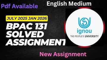 BPAC 131 SOLVED ASSIGNMENT JUNE 2025 JAN 2026