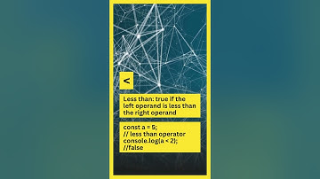 JavaScript Comparison & Logical Operators #shorts
