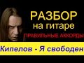 Кипелов - Я свободен. Правильные аккорды. Разбор на гитаре. Для начинающих