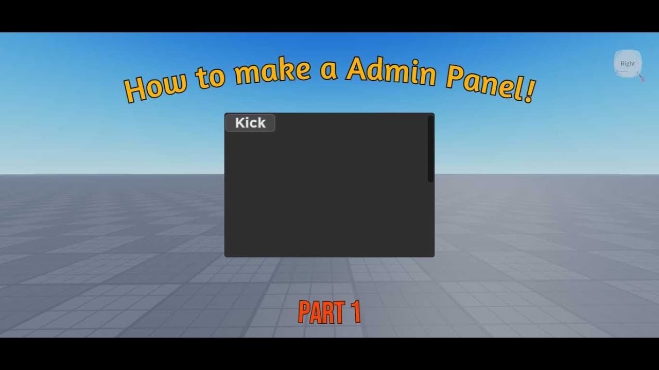 How to make a admin panel in ROBLOX! | Episode 1 - YouTube
