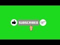 Subscribe Button Green Screen | YouTube like subscribe bell icon buttons green screen