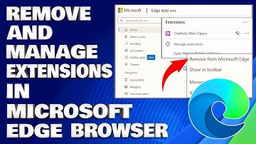How To Remove And Manage Extensions in Microsoft Edge Browser [Guide]