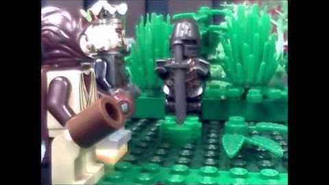 Lego "Monty Python and the Holy Grail" Black Knight Scene