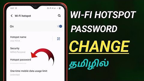 🔥mobile Hotspot password change tamil/🔥How to change mobile Hotspot password in tamil