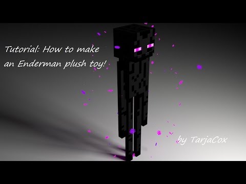 Tutorial How To Make An Enderman Plush Toy Minecraft Youtube
