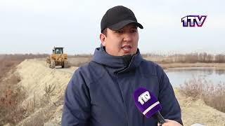 24,10.25. Ойқала шағын ауданындағы бөгет қайта қалыпқа келтіріліп жатыр