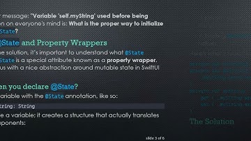 Understanding the @ State Property Wrapper in SwiftUI: Initialization Explained