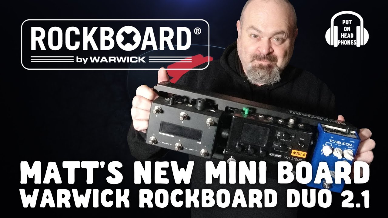 MATT'S NEW MINI BOARD WARWICK ROCKBOARD DUO 2 1 YouTube