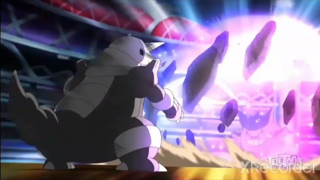 Gengar Vs Aggron English Dubbed - YouTube