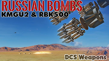 How to drop bombs in DCS World KMGU-2 RBK-500 Russian Cluster Bombs explained (mini tutorial 2)