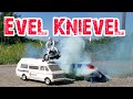 Evel Knievel stunt cycle slomo stunts