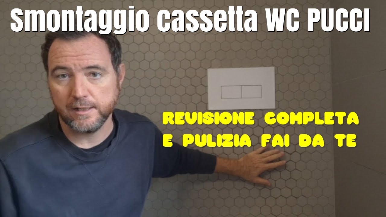 Smontaggio e Pulizia completa cassetta scarico WC Pucci