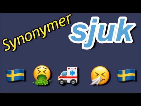 Learn Swedish with synonyms - sick -  subtitles!
