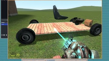 building car in gmod and a train track part 1